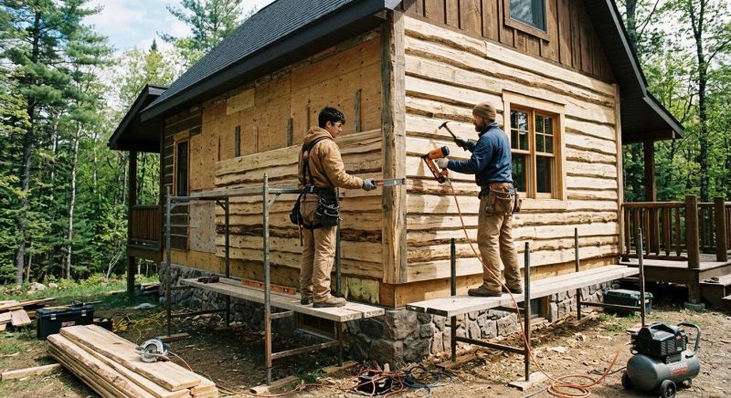Log Home Siding Installation in Clay County, FL
